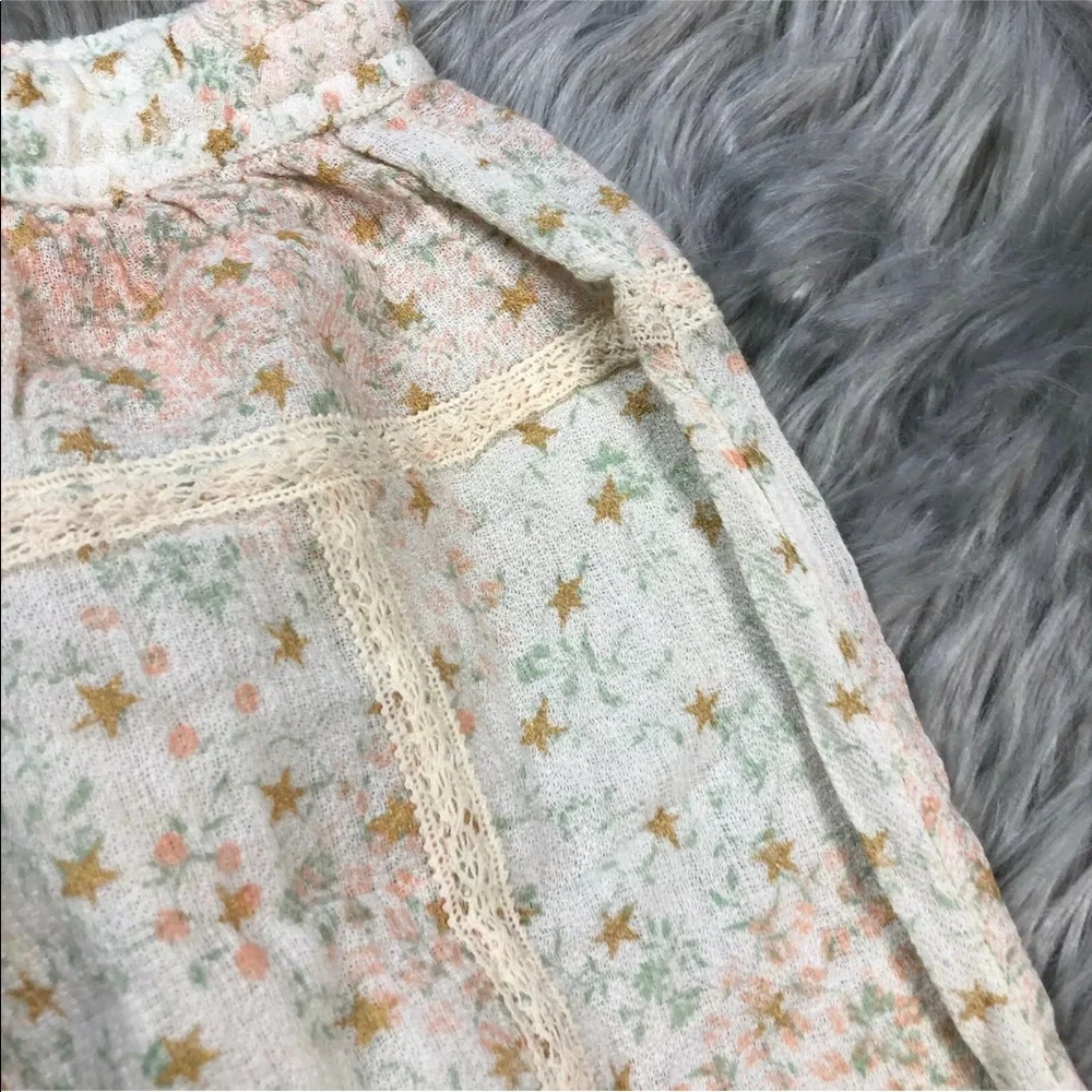Zara 2-3 Years Floral Star Print Harem Pants